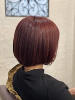 リ ヘアーデザイン(Re: hair Design) 丸みボブ × バイオレット