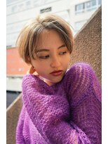 ナンバー エアロ 横浜(N° +aero)&nbsp;大人可愛い20代30代40代小顔ワンサイドショートボブ丸み前下がり