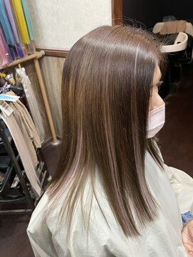 ディー エメ(D-aimer-) シールエクステを使ってナチュラルハイライト☆