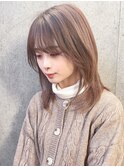 石塚／ナチュラルロングウルフレイヤー10代20代30代韓国ヘア新宿