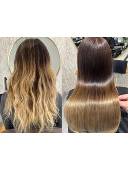 思わず振り向くほどの艶髪に*大人女性が憧れるサロンーhere三宮ー#髪質改善#縮毛矯正#トリートメント#三宮