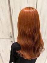 ラ メール ヘア デザイン(La mer HAIR DESIGN) 艶々オレンジカラー