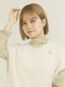 オンク 新宿(onk) 黒髪/グレーベージュ/レイヤーロング/前髪パーマ[新宿駅]