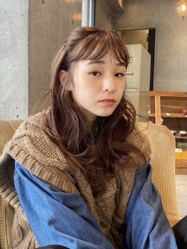 アンドレイ 表参道(andrey) [ANDREY]グレーベージュ/レイヤーロング/前髪パーマ黒髪カタログ