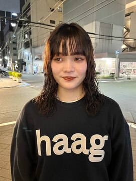 カフ(CAF) CAF FUKO エアリーロング/くるくるパーマ/大阪/心斎橋