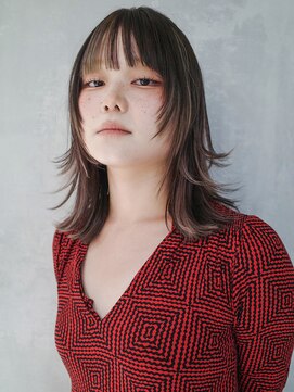 アルバム 渋谷パルコ(ALBUM) アッシュブラックニュアンスカラーくびレイヤー_ba476302