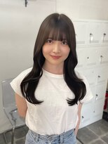 リアン バイ キートス(Lien by kiitos)&nbsp;レイヤー/ロングヘア/顔まわり/くびれヘア/ヨシンモリ/艶巻き