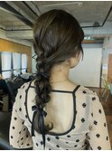 【あきら】ヘアアレンジ編みおろし卒業式結婚式成人式二次会