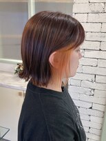 ペピンバイメルシー(pepin by merci.)&nbsp;ボブ/インナーカラーオレンジ◎