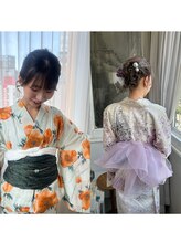 浴衣、卒業式の袴の着付け【浴衣/袴/浴衣着付け/袴着付け】