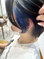 ネイロ 日本橋(NeiRo)&nbsp;小顔ショートボブハイライトカラー大人ショートカット白髪ぼかし