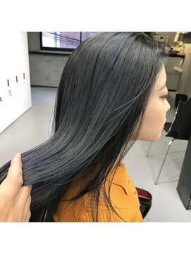 マルフェ 天王寺(marfe) ダークブルーブルージュブルーブラック#透明感カラー/髪質改善