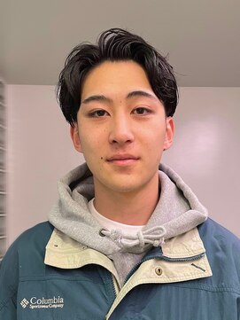 ナループロアオハナ(Nalu pu loa ohana) メンズショートサイドパート大人メンズヘアツーブロック