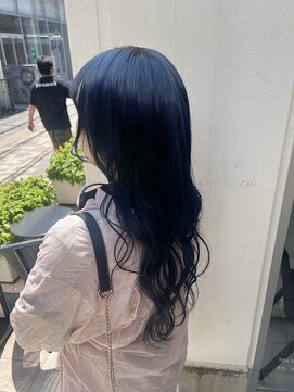 アソビセカンド 原宿(ASOBI 2nd) ダブルカラー/黒髪/ボブルフ/ネビージュ/原宿/前髪/ルーツカラー