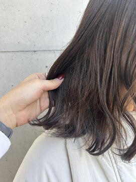 アチーブ ヘア デザイン(achieve hair design) 透明感赤み消しカラーオリーブグレージュナチュラル艶カラー
