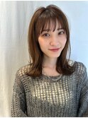 大人かわいい似合わせカット20代30代前髪くびれヘア外はね渋谷