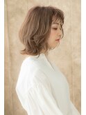 シースルーバングハイライトくびれボブウルフ313X越谷20代30代