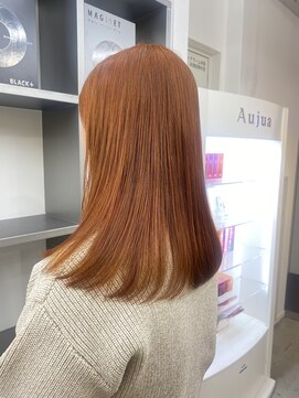 ゲーム 原宿店(GAME) ブリーチなしダブルカラーオレンジブラウン