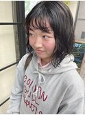 ボブ+パーマでコロッと可愛いシルエット