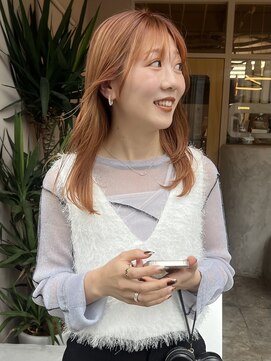 イル(iru) オレンジグラデーション　ミディアムレイヤー