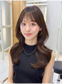 2wayバング 韓国前髪 レイヤーカットくびれヘア 顔周り 銀座
