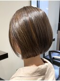 ★大人可愛い/ショートボブ/切りっぱなしボブ/前下がりボブ/京都