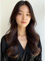 スタートウキョウ 渋谷(STAR TOKYO) 20代レイヤー◎韓国風センターパート小顔艶髪秋冬カラー