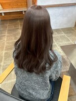 ビスクヘアデザイン(bisq hair design)&nbsp;グレージュ　艶髪　髪質改善　ブリーチ　ピンクベージュ　韓国風