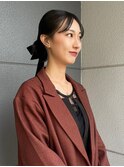 タイトアレンジ艶アレンジリボンアレンジお団子アレンジ