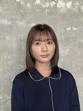 ドミ(DOMI) 顔まわりレイヤー×オリーブベージュ