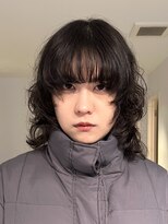 ナループロアポンテ(Nalu pu loa PONTE)&nbsp;ミディアムレイヤーパーママッシュレイヤーくせ毛風パーマ
