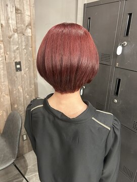 ロロネー 中津(Lolonois) 【lolonois中津】ショートカット×ワインレッド
