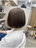 髪質改善メテオストレート×ナチュラルボブ