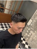波巻きツイストスパイラルリバースセンターパートニュアンスパT