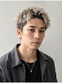 ホワイトベージュスパイキーショート
