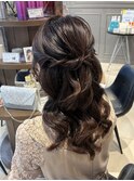 ヘアアレンジ/ハーフアップ/ハーフアップヘア/お呼ばれヘア
