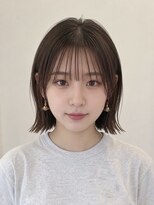 ニューオリジンヘア(New Origin Hair)&nbsp;切りっぱなしボブ×ベージュ
