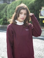 カルフール ロコ 草加西口店(Carrefour LOCO)&nbsp;☆LOCO☆センターパートでルーズな無造作ミディ