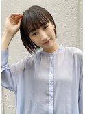 黒髪ショートカット大人モードな小顔ミニボブ20代.30代.40代