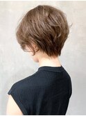 エアリーベージュショート_セシルカットココアブラウン_ba301203