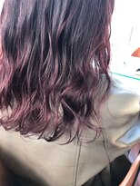 エンレイ(enRei)&nbsp;20代30代透明感暖色カラー大人可愛い無造作ウェーブミディ