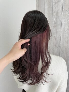 シエル 立川店(CIEL) インナーカラー×パープルピンク【CIEL×maki】