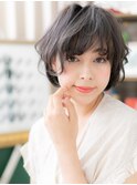 ★グレイアッシュ大人かっこいいくせ毛風ボブ20代30代40代★8!