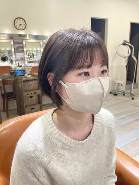 ネオリーブ クタ 町田店(Neolive kuta) 柔らかいベージュカラーにショートボブ【町田/町田駅】