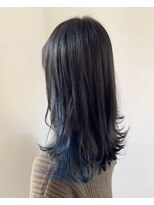 ヘアー ミッション 心斎橋店(hair Mission)&nbsp;ブルーグレーベースにインナーブルー