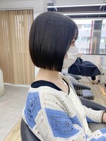 ロンドシエル 横浜(Lond ciel)&nbsp;黒髪でも可愛い前下がりボブ【久保田夢美】横浜韓国