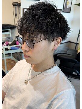 シェルハ(SHELHA) ツイストスパイラルツイストパーママッシュ刈り上げ波巻きパーマ