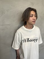 ウィムジー(Whimsy) メンズカット×ブリーチオンカラー◎毛質を活かしたラフスタイル