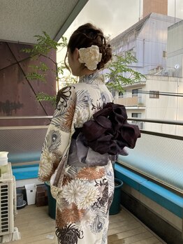 ボン セジュール(Bon sejour)の写真/【とうかさん 花火大会に♪】ゆかた,袴,振袖,訪問着,ヘアセットも◎※電話予約のみ(まずはお電話ください)