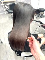 ワンズ リー 上大岡店(One's ly)&nbsp;レイヤーカット/ウェットヘア/オリーブベージュ[上大岡]